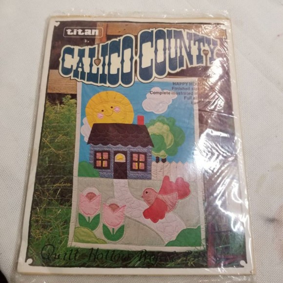 VTG Titan Calico Country Happy House Quilt pattern #1107 Pat027 - Picture 2 of 5